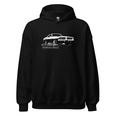1969 Charger Hoodie in black
